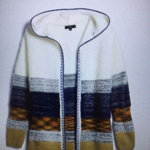 Siana Stitch Detailed Hooded Cardigan.   NEW WITHOUT TAGS